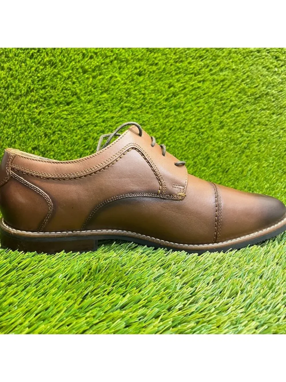 Nunn Bush Westwood Mens Size 10.5E Brown Classic Cap Toe Oxford Dress Shoes